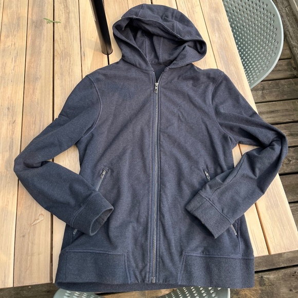 Lululemon men's Cross-Cut Hoodie, M, blue - Picture 2 of 7